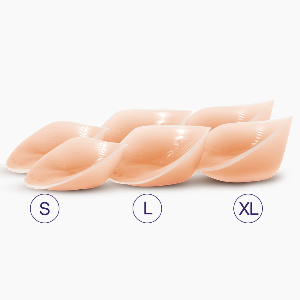 Silicone Breast Enhancers Inserts Reusable (Nude)- Extra Large