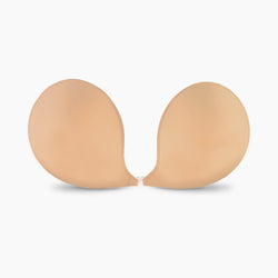 NuBra Adhesive Seamless Push Up Bra FAIR Size D Molded Pads Backless  Strapless